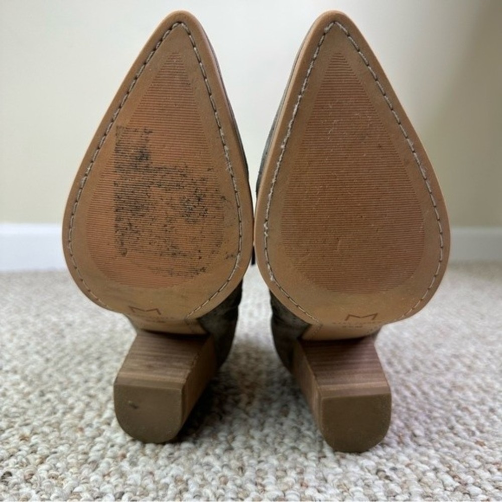 Marc Fisher Daire Perforated Gray Bootie - image 6